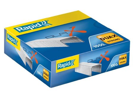 RAPID Häftklammer för DUAX-häftapparat, 20 mm längd, galvaniserat stål 1000/fp - Lyreco - Kontorsmaterial - Till skrivbordet - Häftklammer och 