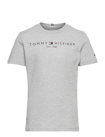 Essential Tee S/S T-shirt Grå Tommy Hilfiger