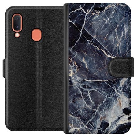 Kompatibelt Plånboksfodral till Samsung Samsung Galaxy A20e Marbled