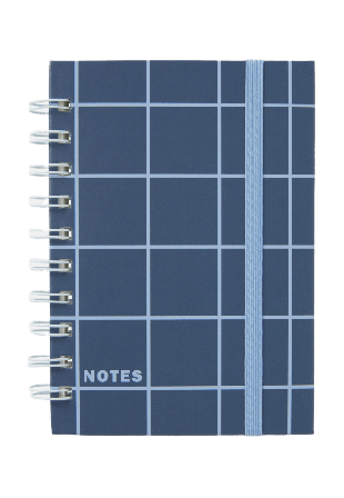 Åhléns Home Linjerad anteckningsbok KIT CHECK A6 Block & anteckningsböcker Blå ONESIZE