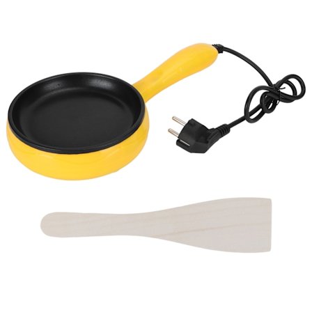 350W Mini Stekepanne NonStick Stekt Biff Pankake Egg Pan med Trespatel EU Plugg 220V