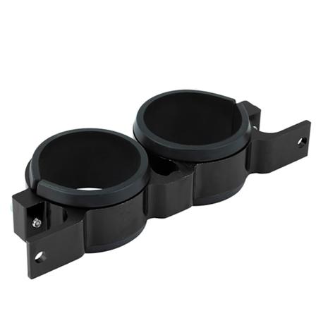 Alumiiniseos 60 mm Auton Polttoainepumpun Asennusteline Kaksoissuodattimen Kiinnitysjalusta Musta