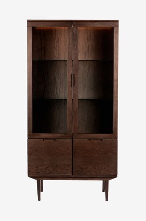 Nordic Furniture Group - Vitrineskab Sagene - Brun - Skabe - Fra Homeroom