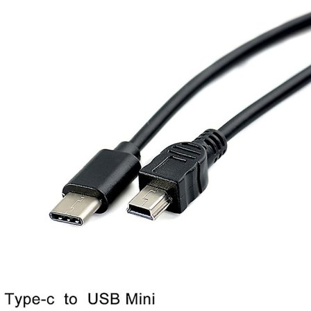 Usb Type-c - Mini Usb -kaapeli Usb-c Uros - Mini-b Uros Adapterimuunnin