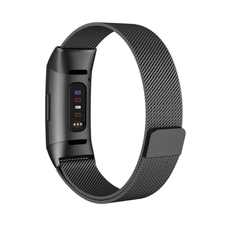 Mesharmband till Fitbit Charge 3 & 4 - Svart | Armband Från Yedi