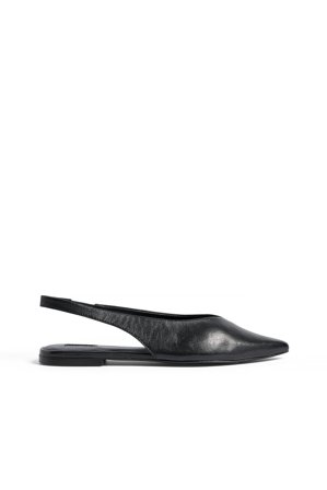 NA-KD Slingback-Ballerinas aus Leder - Lederschuhe - Schwarz - EU 40