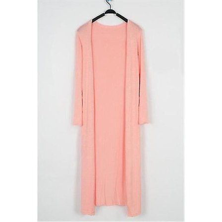 Bomull Cardigan Lang Ermet Frakk Dame Lange Cardigans Casual Yttertøy 12 Farger For Sommer Og Høst