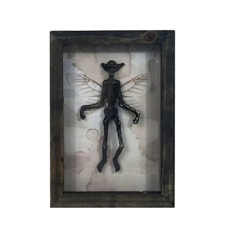 Goottilainen sisustusvalokuvakehys Fairy Skeleton Witchy Decor 01 01