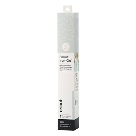 Kiiltävä hopea silitettävä flex 91 x 33 cm - Cricut