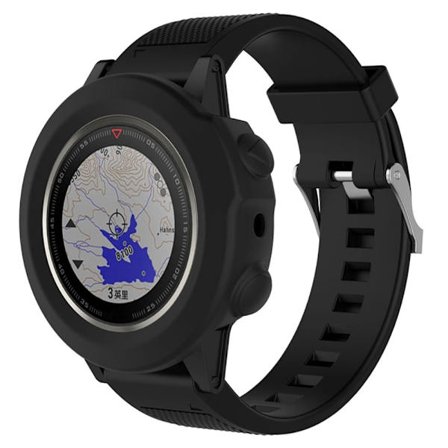 Garmin Fenix 5X / 5X Plus silikonöverdrag - Svart