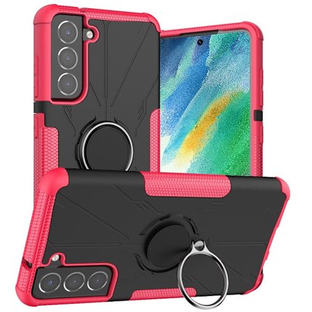 Kickstand-skydd med magnetisk platta för Samsung Galaxy S21 FE - Ros