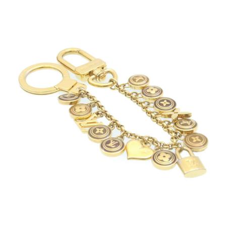 Louis Vuitton Vintage, Pre-owned Porte Cles Chainne Pastilles Geel, Dames, Maat:ONE Size