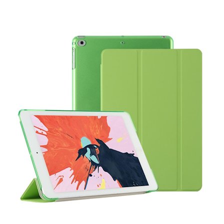 Stilrent fodral för iPad mini 4/5 7.9" grönt läder smart sleep hårt