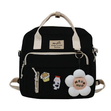 Vakker dame ryggsekk liten skulderveske håndveske tenåringsjente ring spenne bærbar reise messenger bag~09899