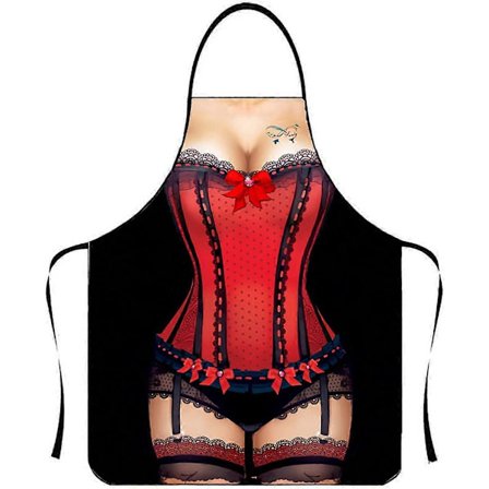 Morsomme forklær for menn og kvinner Sexy Kjøkken Matlaging Fest Forklær Stil 95