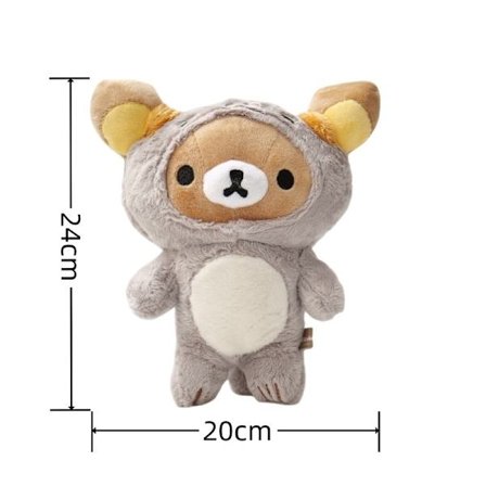 Anime Rilakkuma Tecknad plyschdocka Mjuk björn Leksaker Kawaii Rumsinredning Nalle Plyschar Söt par Björn Julklappar till tjejer