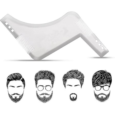 Parran muotoilutyökalu, parran muotoilutyökalu kammalla, parran muotoilutyökalu, symmetriset parran muotit ja parran muoto