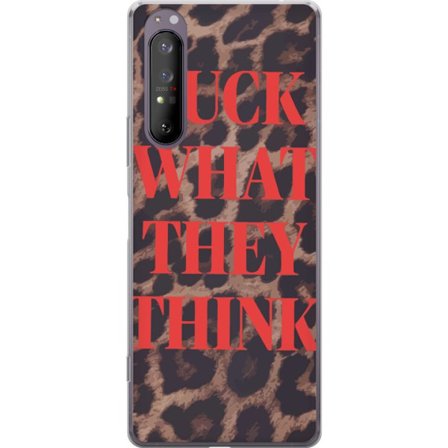 Kompatibelt Mobilskal till Sony Xperia 1 II Röd protesttext