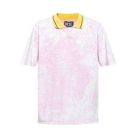 Diesel, T-Justol T-shirt Roze, Heren, Maat:L,Katoen