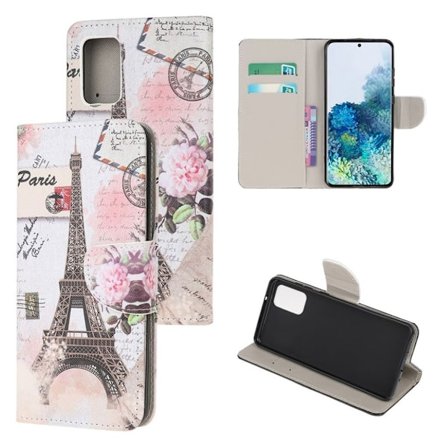 Wonderland Samsung Galaxy S20 flip kuoret - Pariisi Torni