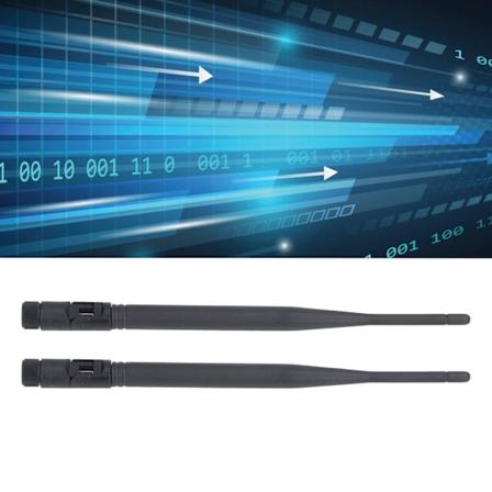 2 stk Foldbar Antenne ABS Trådløs Høj Gain Antenner med SMA Hun-Gevind Indre Stift