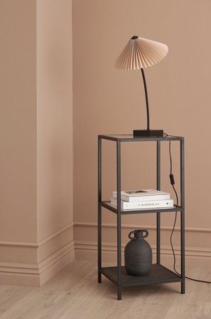 NORDFORM - Reol Agust, højde 82 cm - Sort - Bogreoler - Fra Homeroom