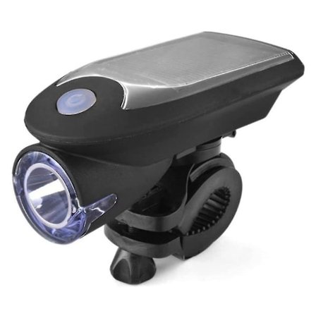Solcelle Sykkellyssett, USB Oppladbar Forlykt Sykkel Vanntett Solcelle Hodelykt Og Solcelle Sykkel Baklykt, Forlykt Og Baklykt Med 2 Festesystemer