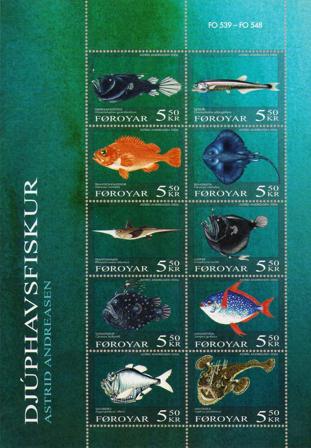 Færøerne 2006 - AFA 539-548 - Postfrisk miniark