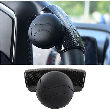 Ratrat til bil, Universal silikone ratdrejeknap, 360° roterende ratforstærkerknap, Egnet til alle biler, lastbiler, sættevogne