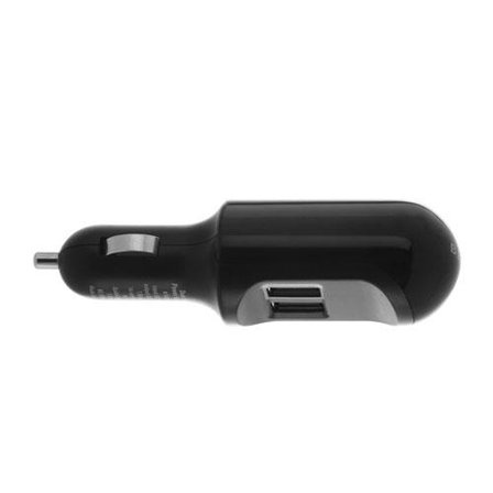 Belkin Dual Auto Charger - Bilstrømadapter - 2 utgangskontakter (USB) - for Apple iPhone/iPod