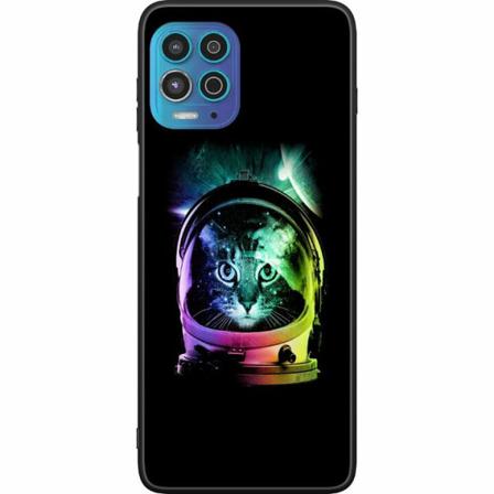 Motorola Moto G100 Svart Skal Space Cat