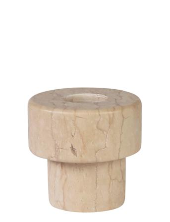 Marble Candleholder, Small Home Decoration Candlesticks & Tealight Holders Tealight Holders Beige Mette Ditmer