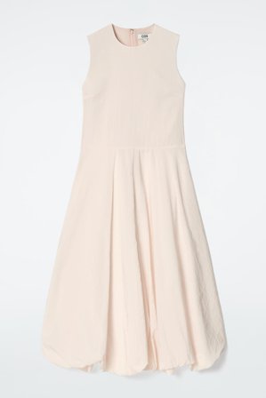 COS Ärmelloses Midikleid Mit Bubble-Saum in Rosa - Frauen