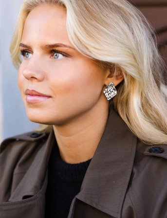 By Jolima Como Mini Earring - Silver - ONE SIZE