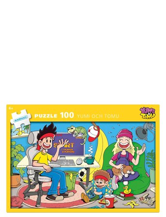 Kärnan Pappussel Kärnan 100 Bitar Yumi & Tomu - Yellow - ONE SIZE