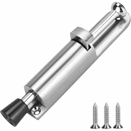 Dørstopper i kraftig metall med fjær, dørstopper i sinklegering