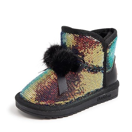 Vintersnöskor för tjejer Varma ankelstövlar Halkskyddade vinterskor 2J6661676