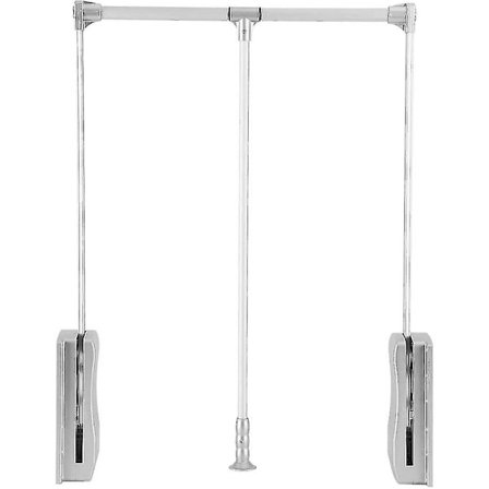 Justerbar nedtrækbar garderobestang - Pladsbesparende løsning til organisering af tøj | Holdbar og alsidig | Udtrækkelig 600-830mm