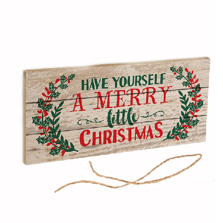 Jul Hængebræt Træ Linned Reb Nytår Dør hængende skilt til jul Hjem Døråbningsdekoration Glædelig Jul Xmas Træ Ornament