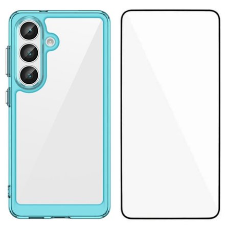 WANLONFENG Mobilskal till Samsung Galaxy S26+ TPU XC Serie - Transparent Blå