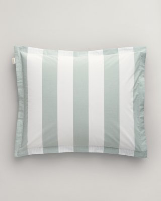 GANT - Stripete putetrekk 50x70cm og 70x100cm clay green