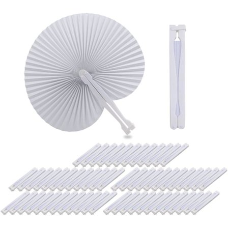 60 stk hvite runde papirhjerter Dekorasjon Bryllupsfestgave til bryllupsgjester Bursdag Dåp DIY-fest (Hvit-Rund)