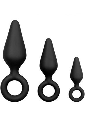 Easytoys Buttplug Set With Pull Ring Anaalitappi setti