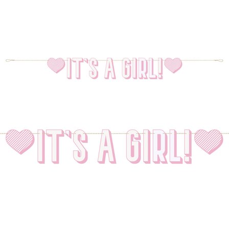 It's a Girl Girlang Rosa & Vit