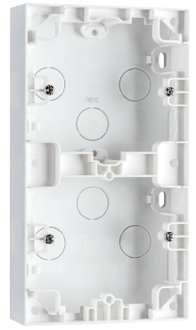 SG Påveggskappe 2-hull Hvit