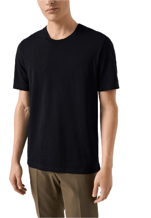 Eton T-shirt I Single Jersey Supima-bomull T-shirts Herr Blå XL