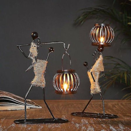 Vintage Svart Sengelampe Skrivebordslampe Bord Trådløs Metall Industriell Utendørs Lykt Bryter (svart D