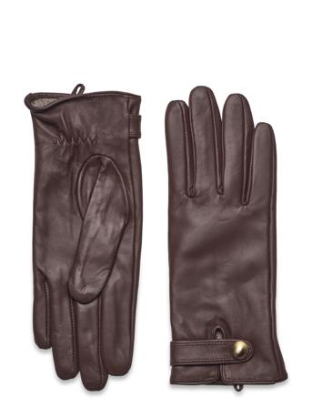 DEPECHE Glove W. Strap Brun