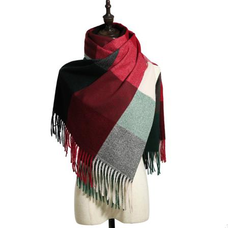 Damscarf Höst- Och Vinterscarf-wine Red