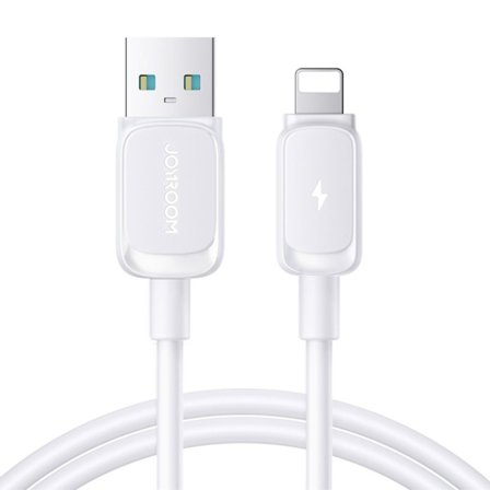 Joyroom USB-A till Lightning-kabel, 3A, 1,2m - Vit